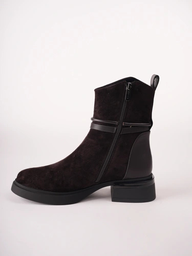 Buty damskie EPICA do kostek, brązowe, z zamszu (3)