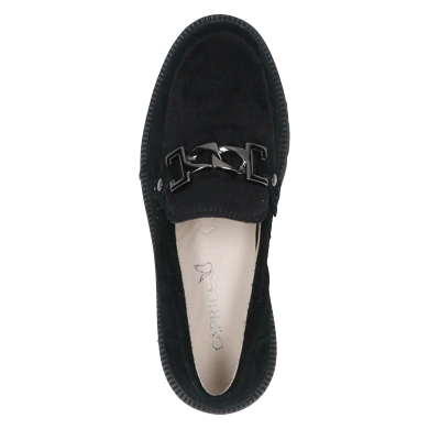 Czarne zamszowe loafersy Caprice (4)