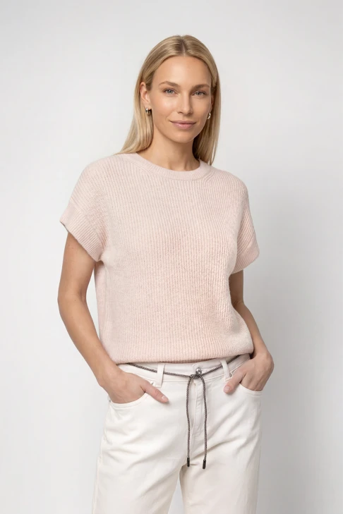 MONARI SOFT BEAUTY damski sweter z efektem melirowania