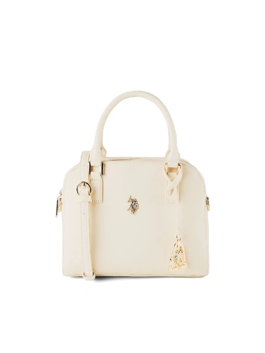 Torebka damska U.S. POLO ASSN. Jones Mini Bowling Off White