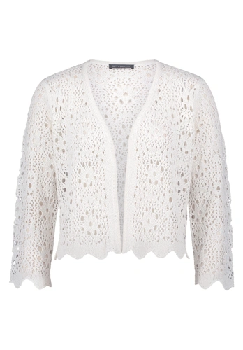 BETTY BARCLAY damski sweter z dzianiny beżowy lurex (5)