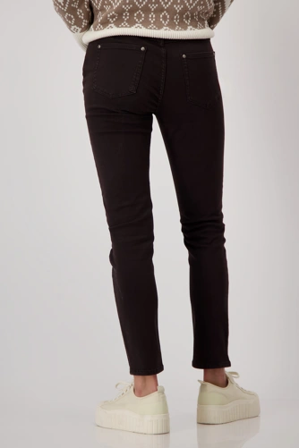 Monari Cozy Glamour jeansy damskie brązowe (1)