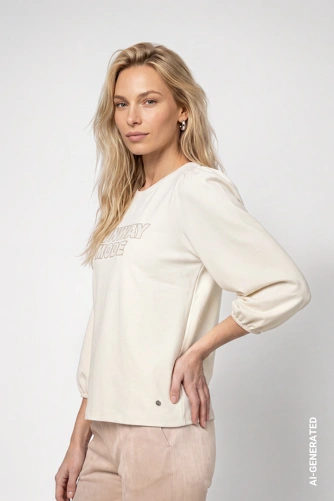 MONARI FASHION SHOW – damska bluza w kolorze kremowym (1)
