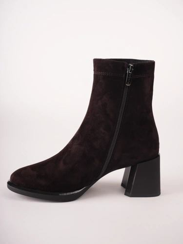 Buty damskie EPICA do kostek, brązowe, z zamszu (3)