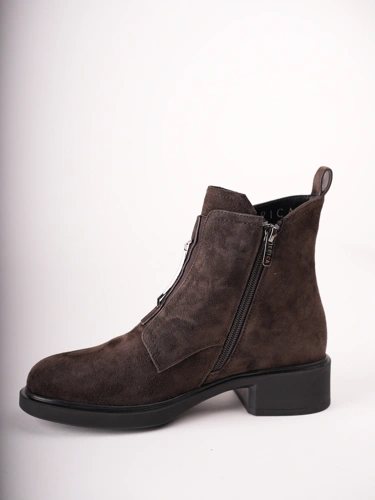 Buty damskie EPICA do kostek, brązowe, z zamszu (3)