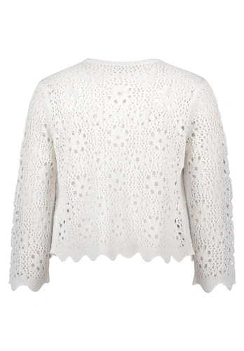 BETTY BARCLAY damski sweter z dzianiny beżowy lurex (6)