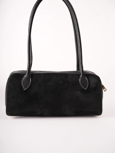 GROSSO BAG – damska torebka skórzana, czarna (3)