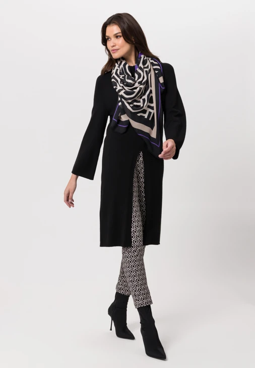 TUZZI STRICKPONCHO long MODERN ART
