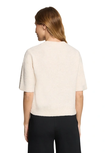 BETTY & CO sweter damski beżowy krótki rękaw (1)