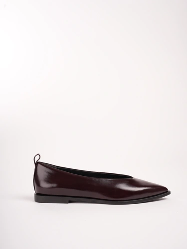 Bordowe baleriny damskie NEWD (2)