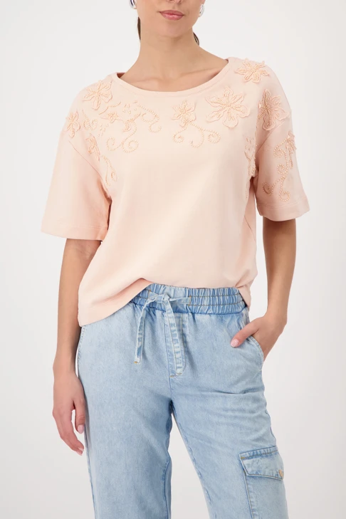 MONARI ITALY damska bluza w kolorze morelowym