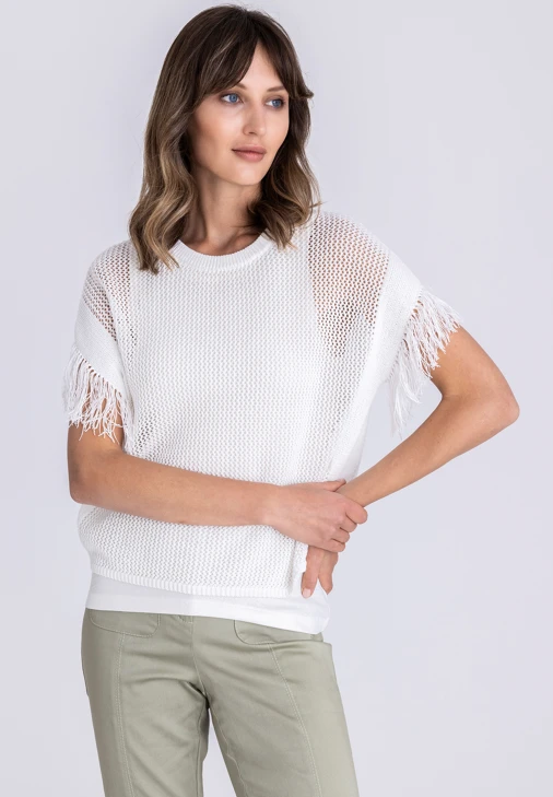 TUZZI ALOE THERE sweter damski beżowy