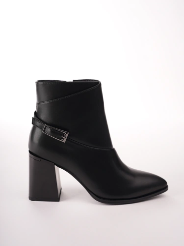 PASS – damskie czarne buty do kostki (2)
