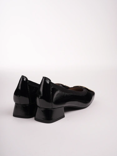 CAPRICE baleriny damskie lakierowane czarne (1)