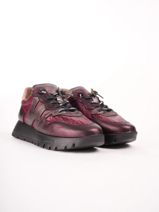 Damskie sneakersy WONDERS w kolorze bordowym