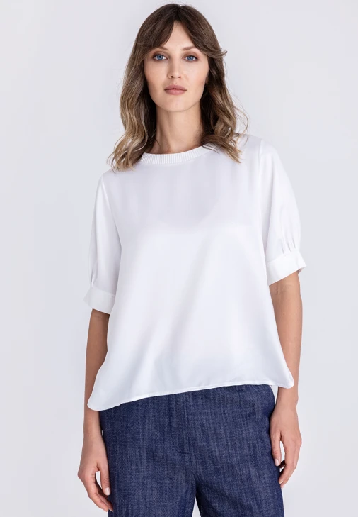 Bluzka damska TUZZI ESSENTIALS biała