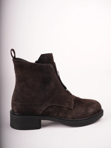 Buty damskie EPICA do kostek, brązowe, z zamszu (2)