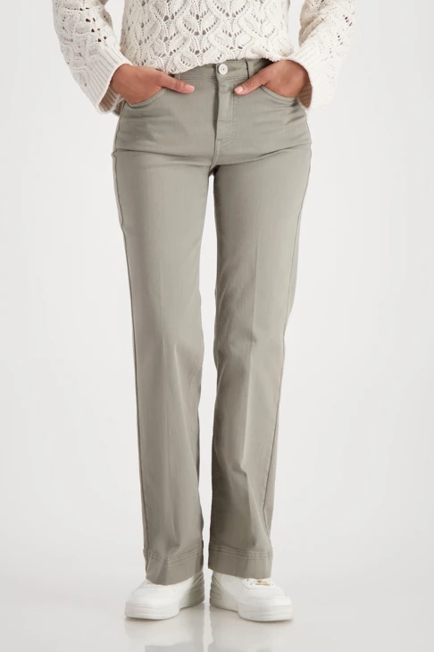 Spodnie damskie MONARI CITY STYLE w kolorze khaki