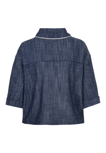 Kurtka damska TUZZI BEACH niebieski denim (5)