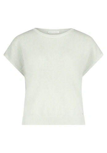 Sweter damski BETTY & CO zielony z lureksem (5)