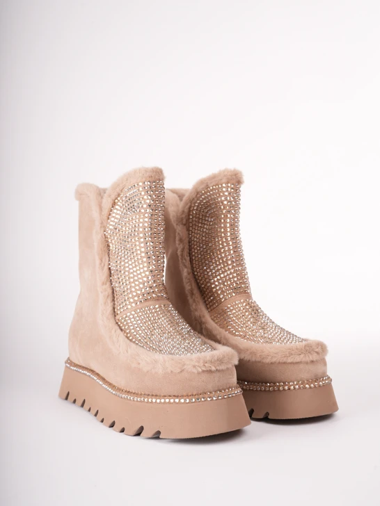 ALMA EN PENA ugg suede beige