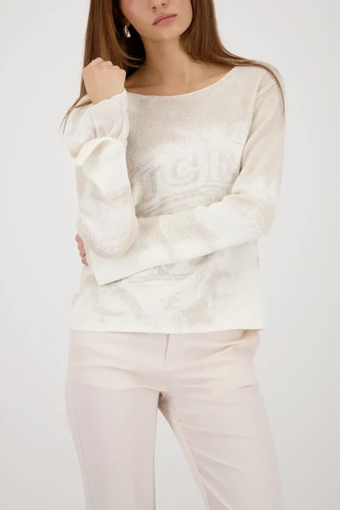 Sweter damski MONARI LIGHT LUXURY jasnobeżowy