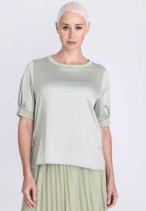 Bluzka damska TUZZI ESSENTIALS oliwkowa