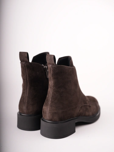 Buty damskie EPICA do kostek, brązowe, z zamszu (1)