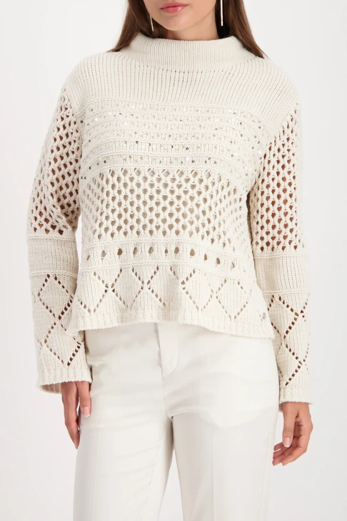 MONARI GLAMOUR NIGHTS sweter damski beżowy
