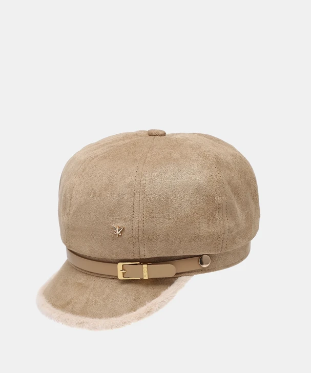 PEPE moll GORRO – damski beret z daszkiem, jasnobrązowy
