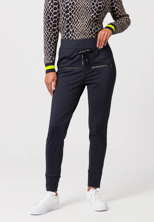Granatowe spodnie sportowe damskie TUZZI ESSENTIALS