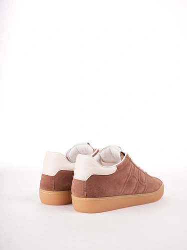 Zamszowe sneakersy damskie HOGL w kolorze brązowym (1)