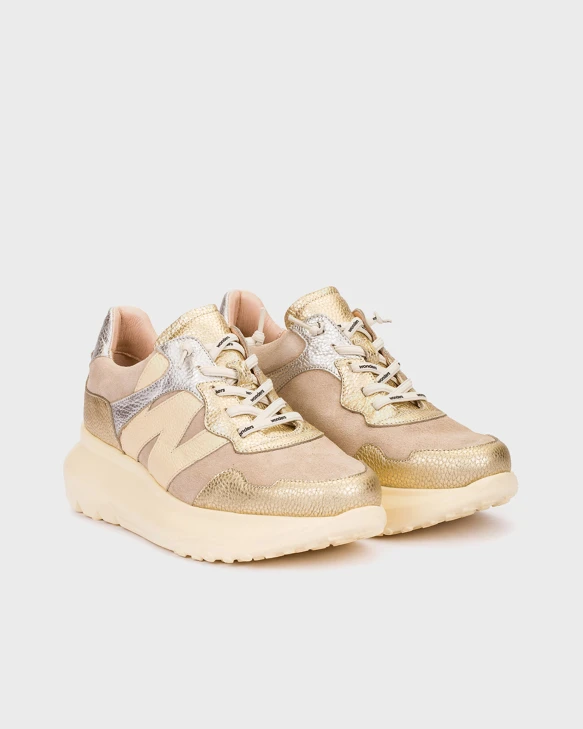 Damskie sneakersy WONDERS w kolorze beżowym
