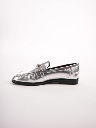 Srebrne loafersy damskie EPICA z ozdobnymi detalami (3)
