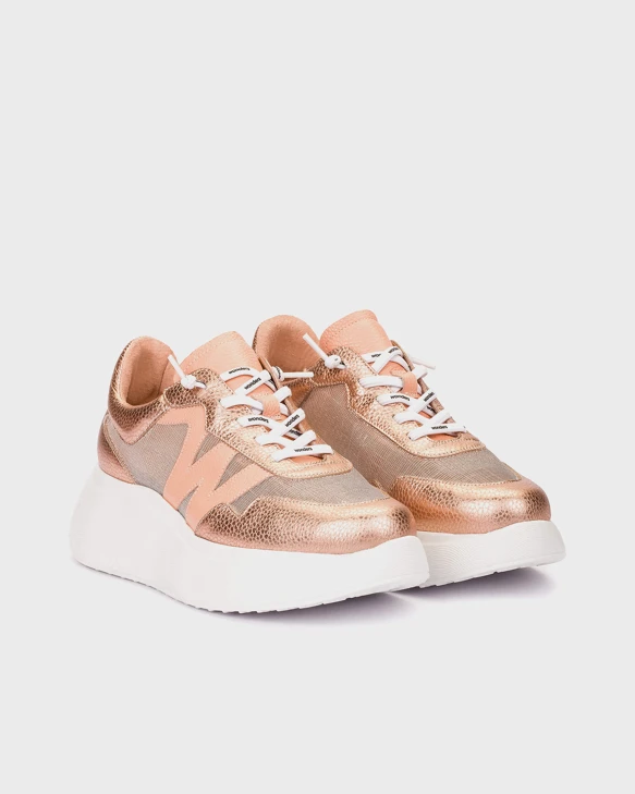 Brązowe sneakersy damskie WONDERS