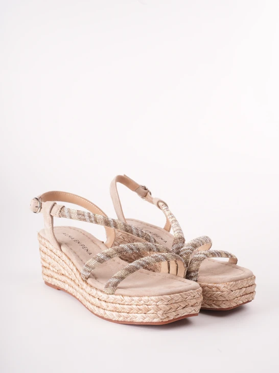 Damskie espadryle ALMA EN PENA w kolorze beżowym
