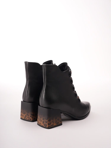 Buty damskie do kostek EPICA z czarnej skóry (1)