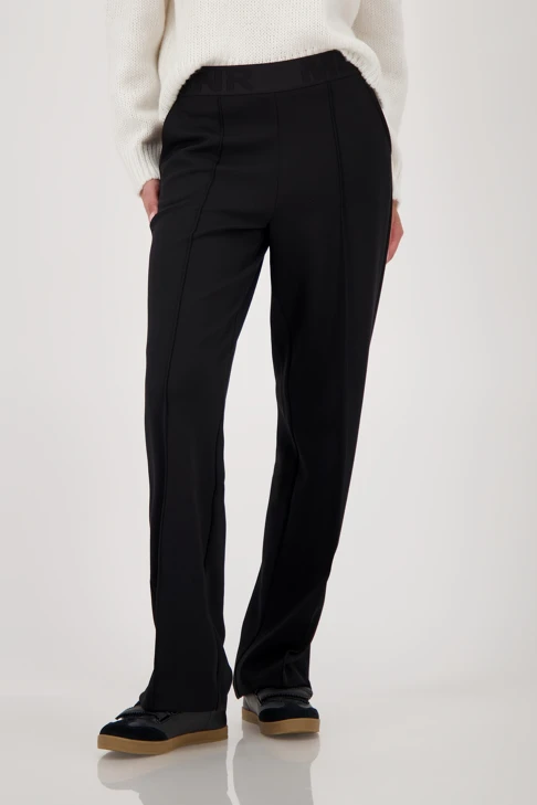 MONARI FASHION CONTRASTS spodnie damskie czarne