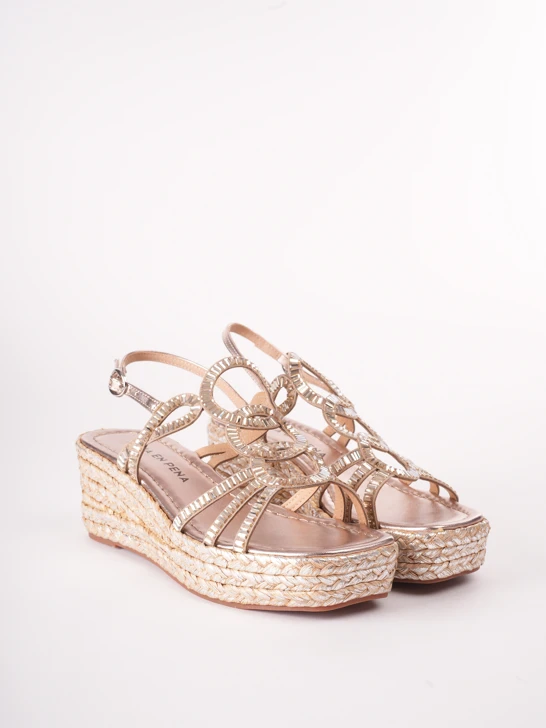 Brązowe espadryle damskie ALMA EN PENA