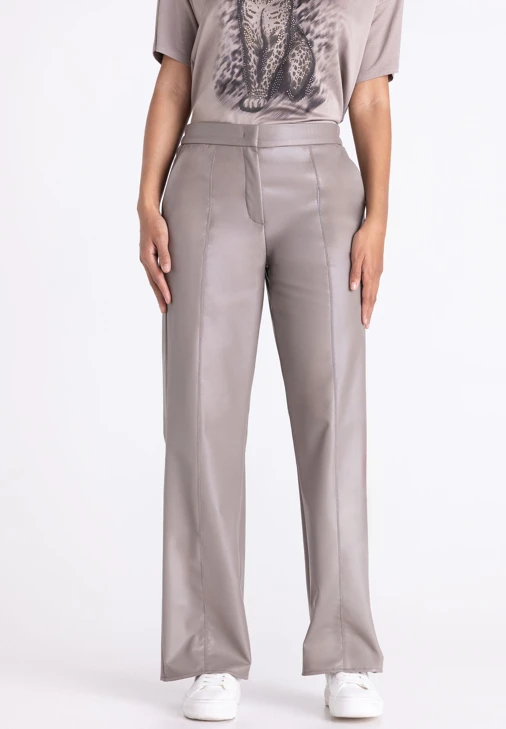 TUZZI ESSENTIALS  damskie  spodnie w kolorze taupe