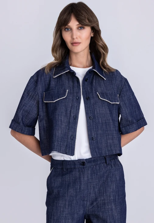 Kurtka damska TUZZI BEACH niebieski denim
