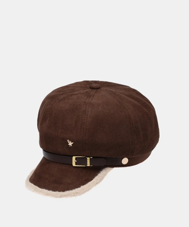 PEPE moll GORRO damski beret z daszkiem, brązowy